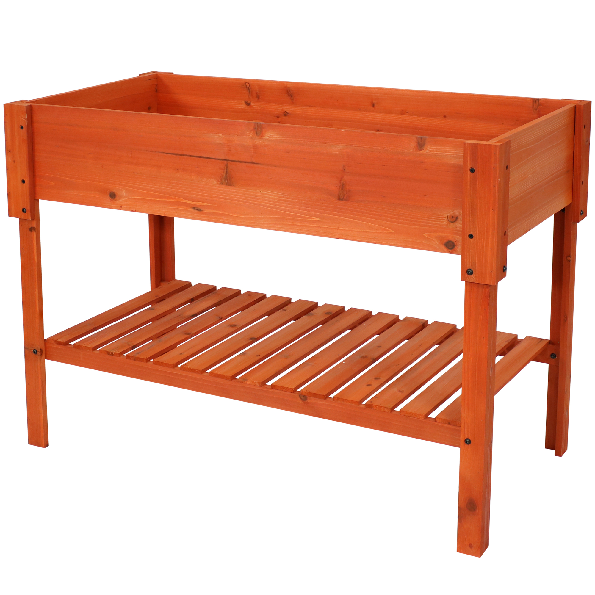 Sunnydaze Decor, Raised Garden Bed Planter Box with Shelf, Model# DSL-917